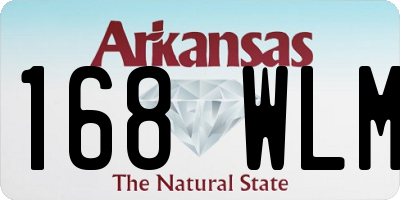 AR license plate 168WLM