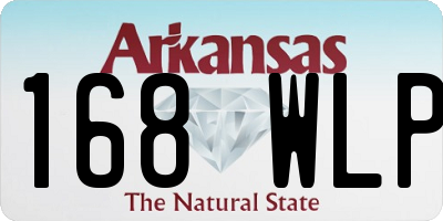 AR license plate 168WLP