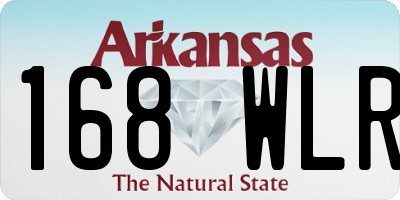 AR license plate 168WLR