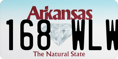 AR license plate 168WLW