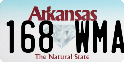 AR license plate 168WMA