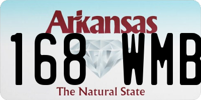 AR license plate 168WMB