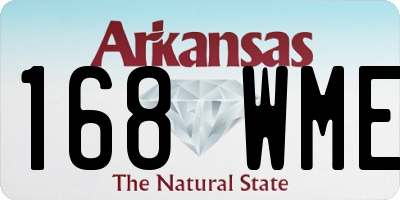 AR license plate 168WME