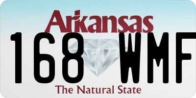 AR license plate 168WMF