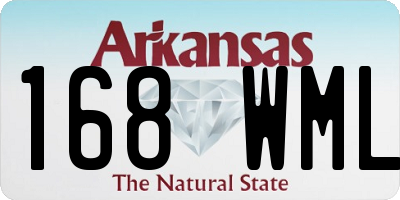 AR license plate 168WML