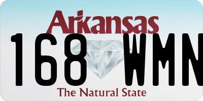 AR license plate 168WMN