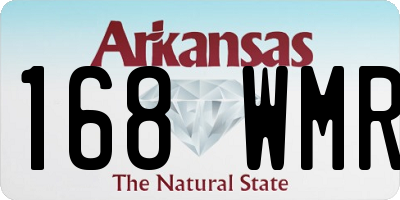 AR license plate 168WMR