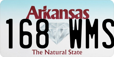 AR license plate 168WMS