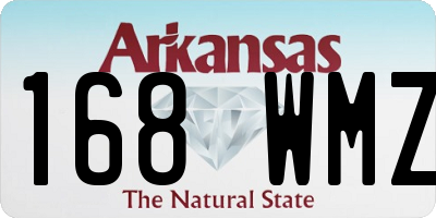 AR license plate 168WMZ