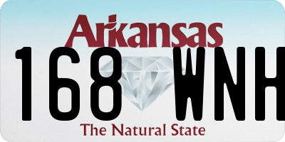 AR license plate 168WNH
