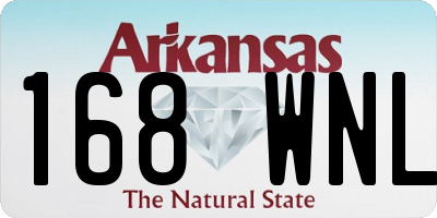 AR license plate 168WNL