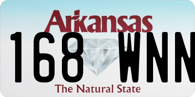 AR license plate 168WNN