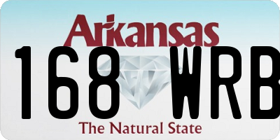 AR license plate 168WRB
