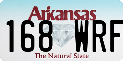 AR license plate 168WRF