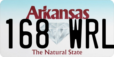 AR license plate 168WRL