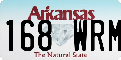AR license plate 168WRM