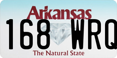 AR license plate 168WRQ