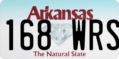 AR license plate 168WRS