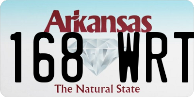 AR license plate 168WRT