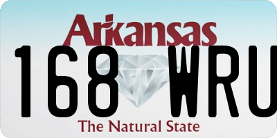 AR license plate 168WRU