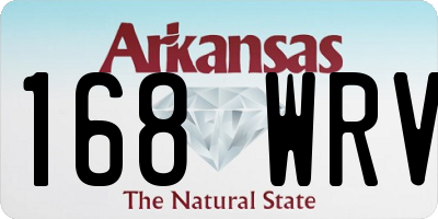 AR license plate 168WRV