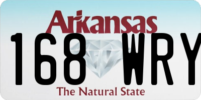 AR license plate 168WRY