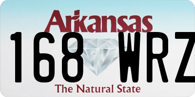 AR license plate 168WRZ