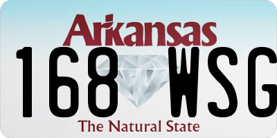 AR license plate 168WSG