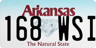 AR license plate 168WSI