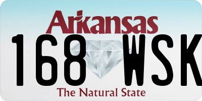 AR license plate 168WSK