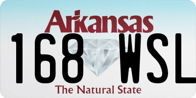 AR license plate 168WSL