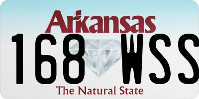AR license plate 168WSS