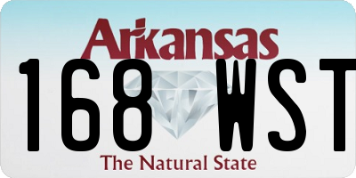 AR license plate 168WST