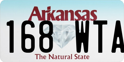 AR license plate 168WTA