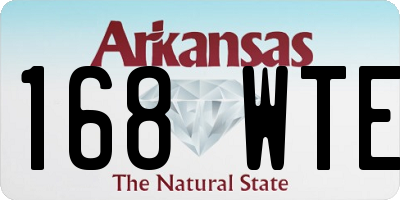 AR license plate 168WTE
