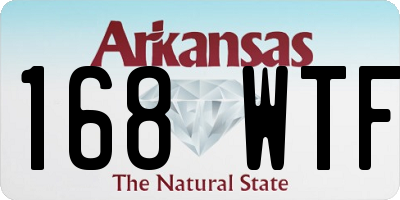 AR license plate 168WTF