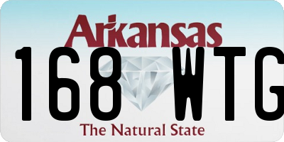 AR license plate 168WTG