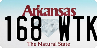 AR license plate 168WTK