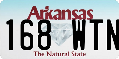 AR license plate 168WTN