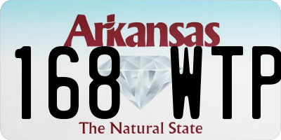 AR license plate 168WTP