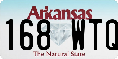 AR license plate 168WTQ