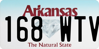 AR license plate 168WTV