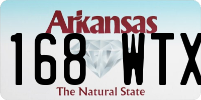 AR license plate 168WTX