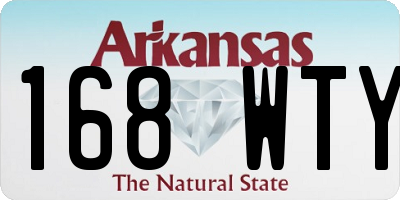 AR license plate 168WTY