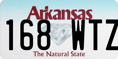 AR license plate 168WTZ