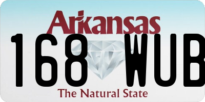 AR license plate 168WUB