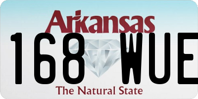 AR license plate 168WUE