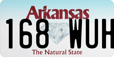AR license plate 168WUH