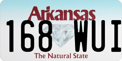 AR license plate 168WUI