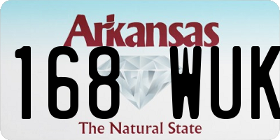 AR license plate 168WUK
